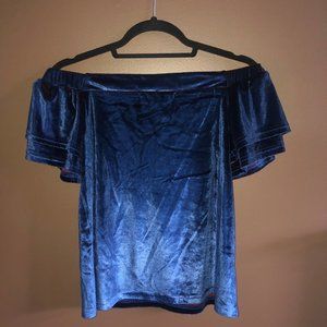 VICI Velvet Off the Shoulder Top
